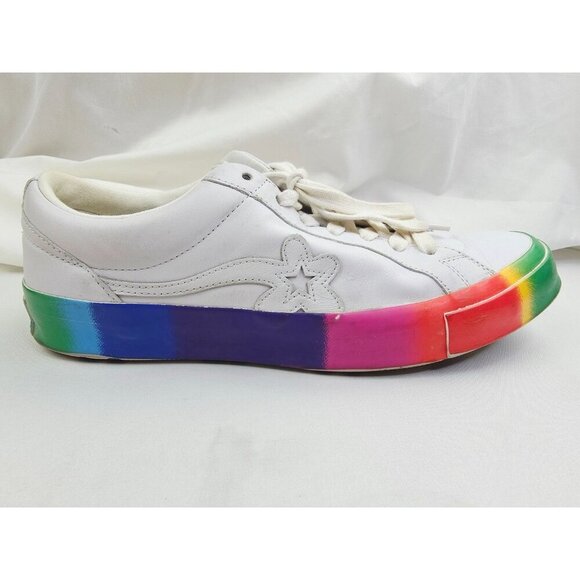 Converse Golf Le Fleur OX Size Mens 13 or Womens 15 Rainbow Pride Low Sneakers - Picture 2 of 15